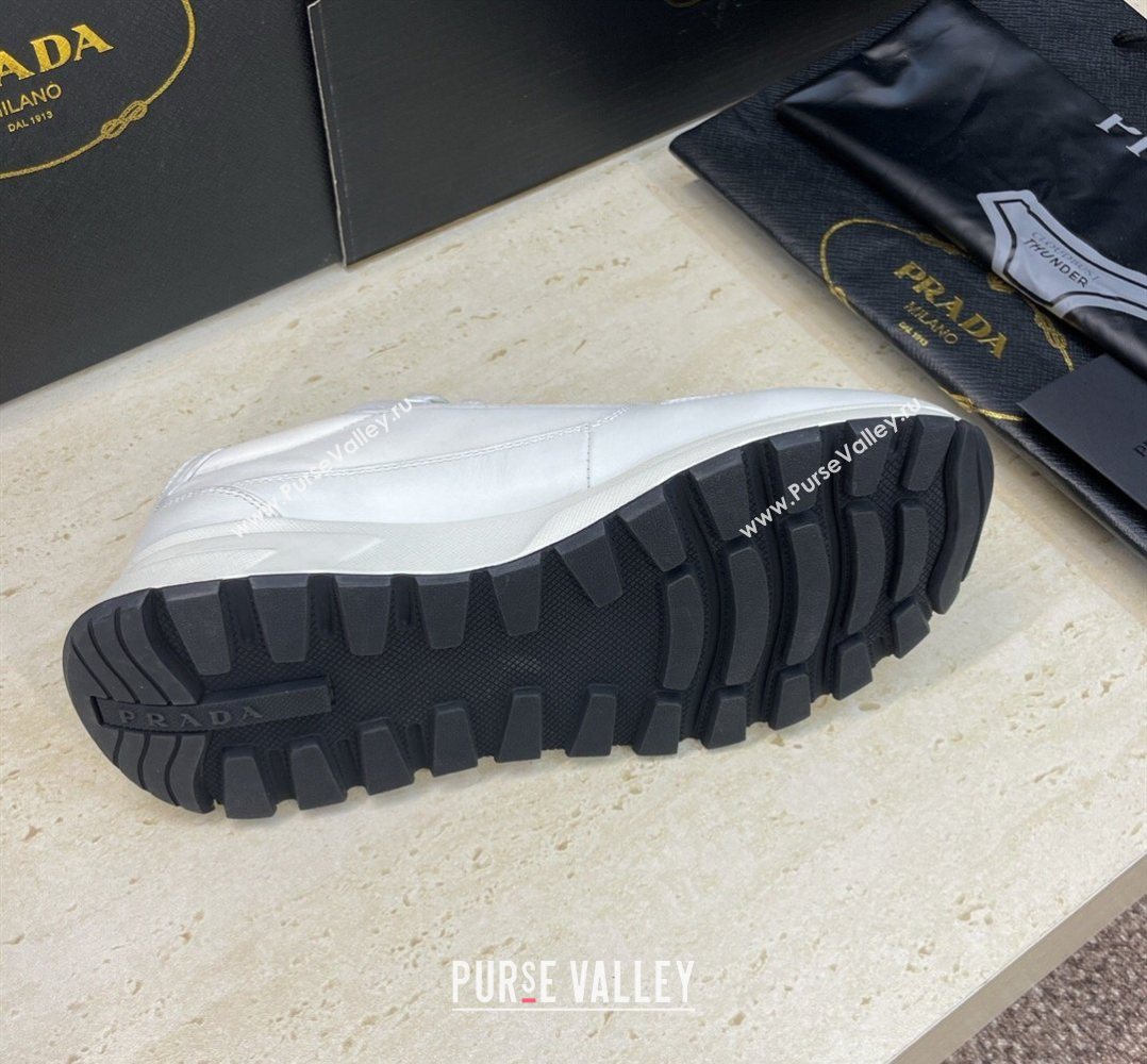 Prada Mens Prax 01 nylon and leather sneakers White3 2026 1E804M (KL-260228047)