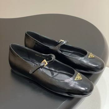 Prada Patent Leather ballerinas flat Black 2026 1F793N (MD-260227123)