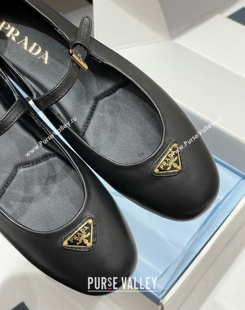 Prada Nappa Leather ballerinas flat Black 2026 1F793N (MD-260227126)
