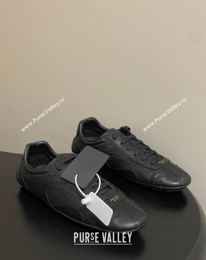 Prada Montecarlo Re-Edition 2005 Leather sneakers Black 2026 1E247O (MD-260228070)