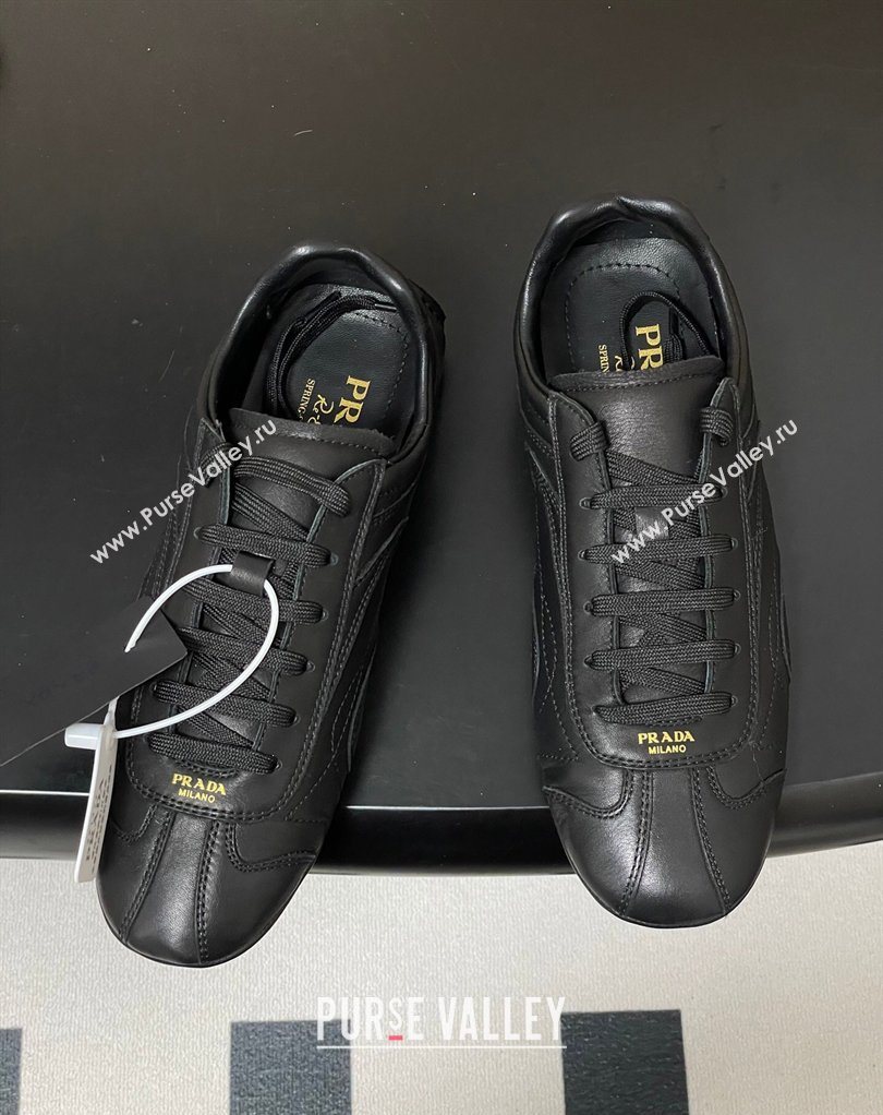 Prada Montecarlo Re-Edition 2005 Leather sneakers Black 2026 1E247O (MD-260228070)