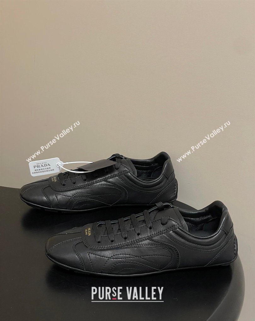 Prada Montecarlo Re-Edition 2005 Leather sneakers Black 2026 1E247O (MD-260228070)