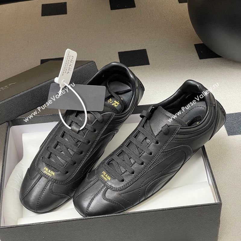 Prada Montecarlo Re-Edition 2005 Leather sneakers Black 2026 1E247O (MD-260228070)