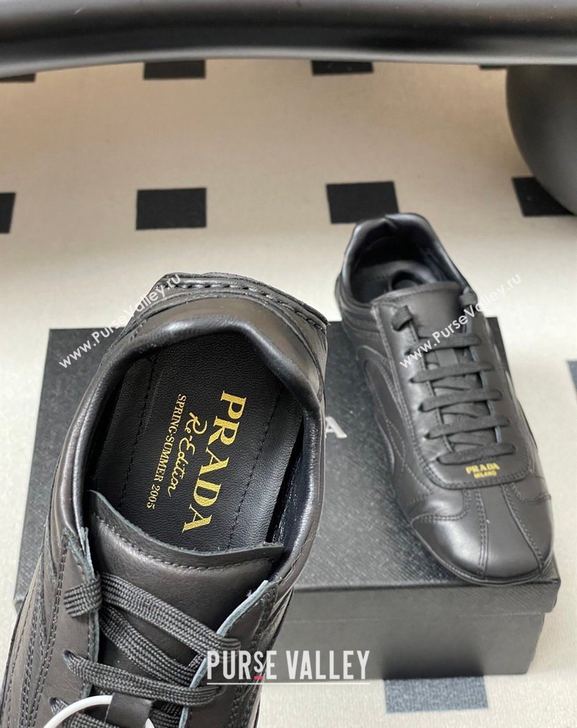Prada Montecarlo Re-Edition 2005 Leather sneakers Black 2026 1E247O (MD-260228070)