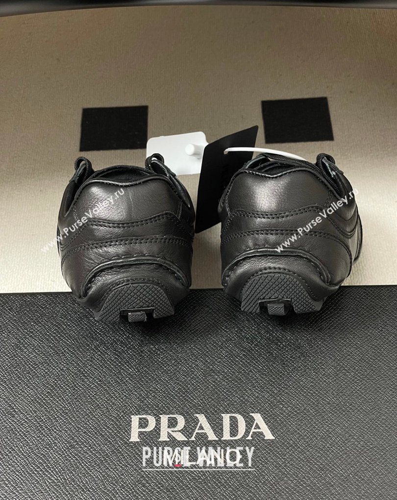 Prada Montecarlo Re-Edition 2005 Leather sneakers Black 2026 1E247O (MD-260228070)