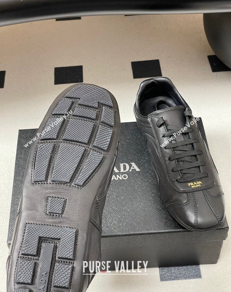 Prada Montecarlo Re-Edition 2005 Leather sneakers Black 2026 1E247O (MD-260228070)