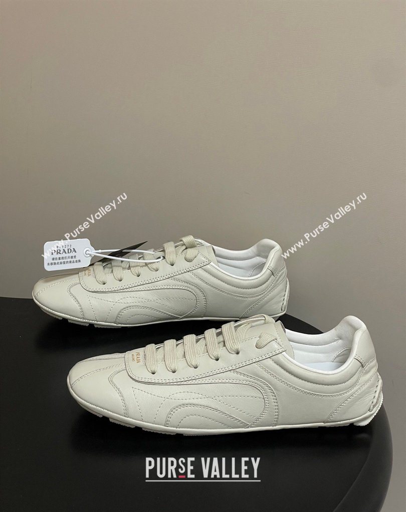 Prada Montecarlo Re-Edition 2005 Leather sneakers White 2026 1E247O (MD-260228071)