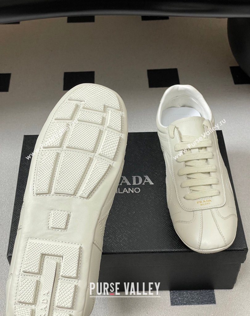 Prada Montecarlo Re-Edition 2005 Leather sneakers White 2026 1E247O (MD-260228071)