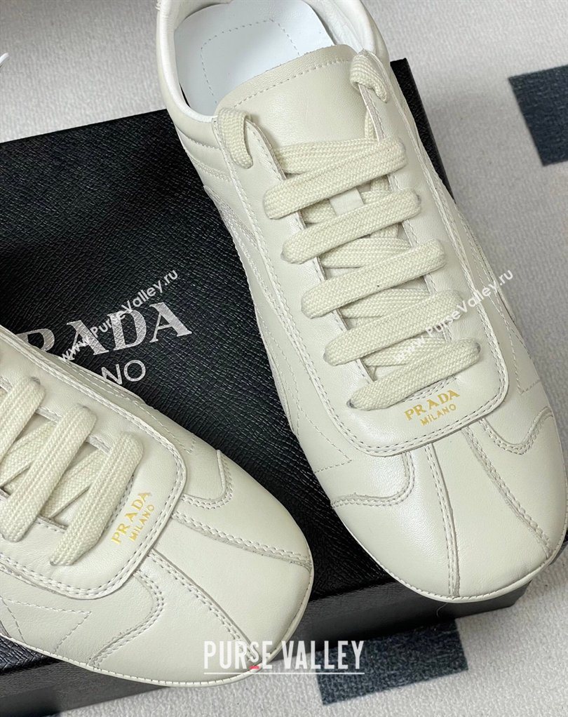 Prada Montecarlo Re-Edition 2005 Leather sneakers White 2026 1E247O (MD-260228071)