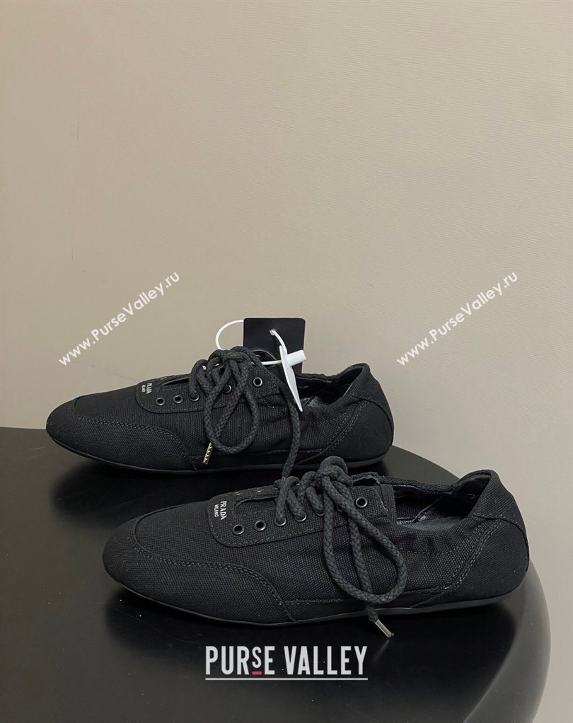Prada Collapse Canvas Sneakers Black 2026 1E989N (MD-260228076)