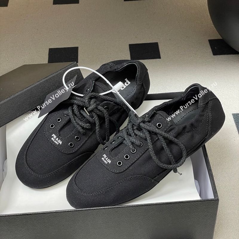 Prada Collapse Canvas Sneakers Black 2026 1E989N (MD-260228076)
