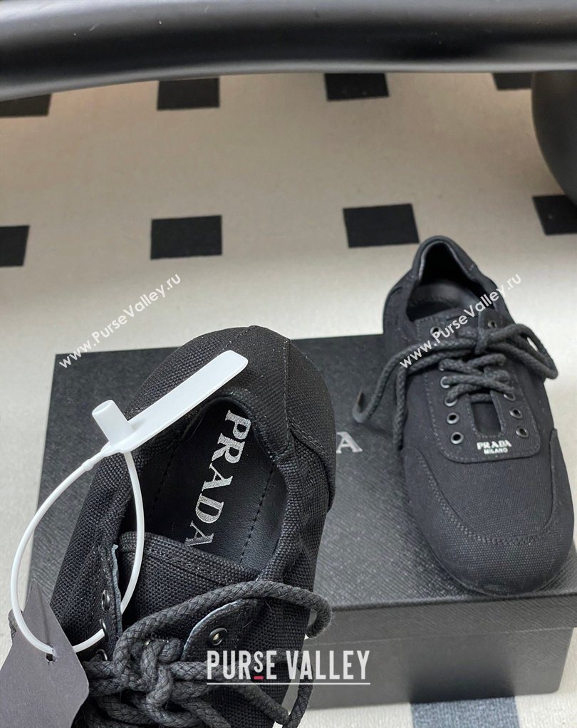 Prada Collapse Canvas Sneakers Black 2026 1E989N (MD-260228076)