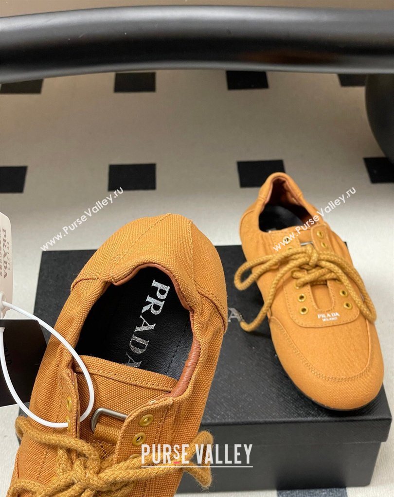 Prada Collapse Canvas Sneakers Orange 2026 1E989N (MD-260228078)