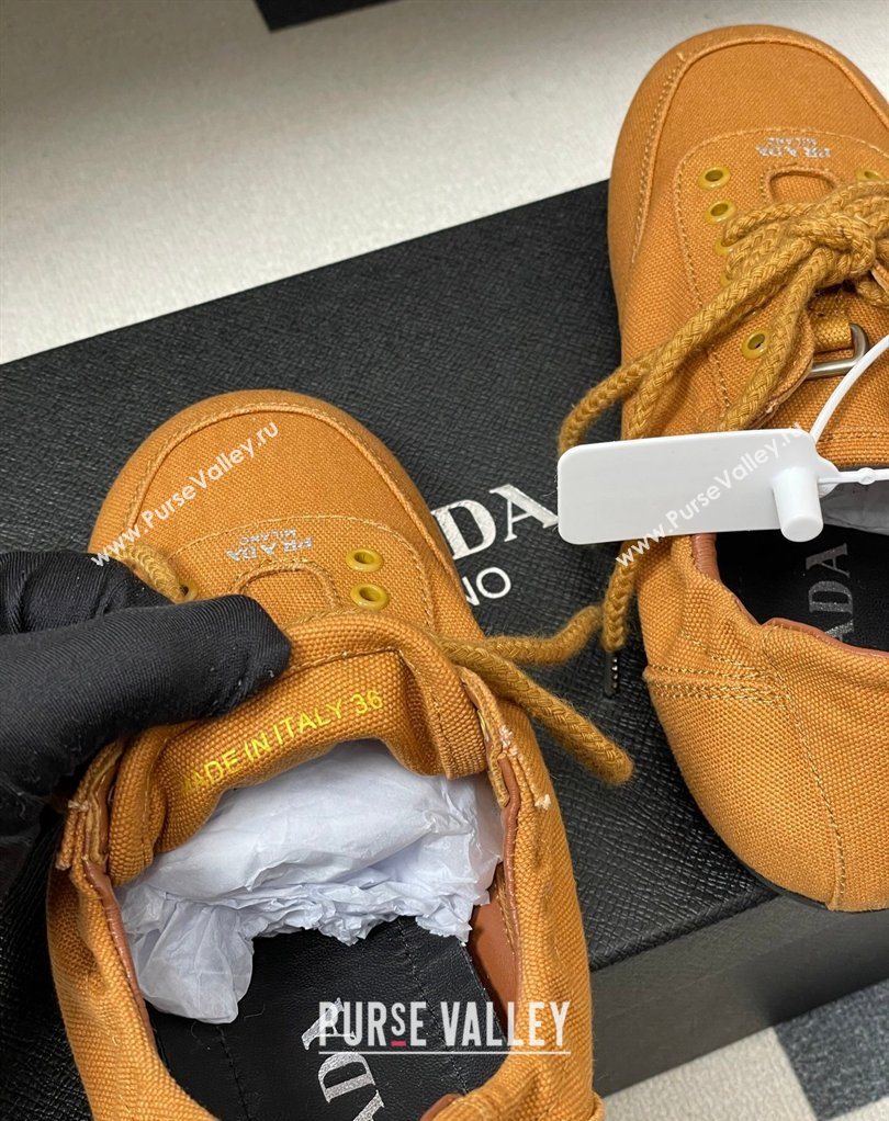 Prada Collapse Canvas Sneakers Orange 2026 1E989N (MD-260228078)