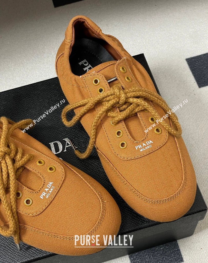 Prada Collapse Canvas Sneakers Orange 2026 1E989N (MD-260228078)