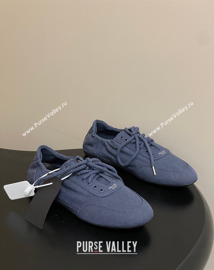 Prada Collapse Canvas Sneakers Blue 2026 1E989N (MD-260228079)