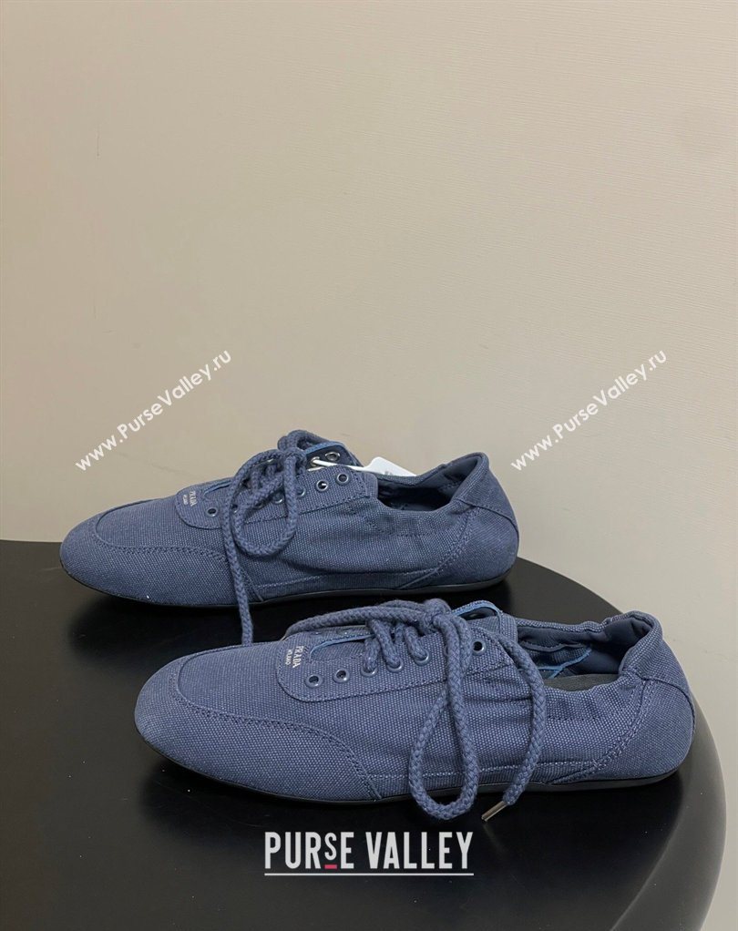 Prada Collapse Canvas Sneakers Blue 2026 1E989N (MD-260228079)