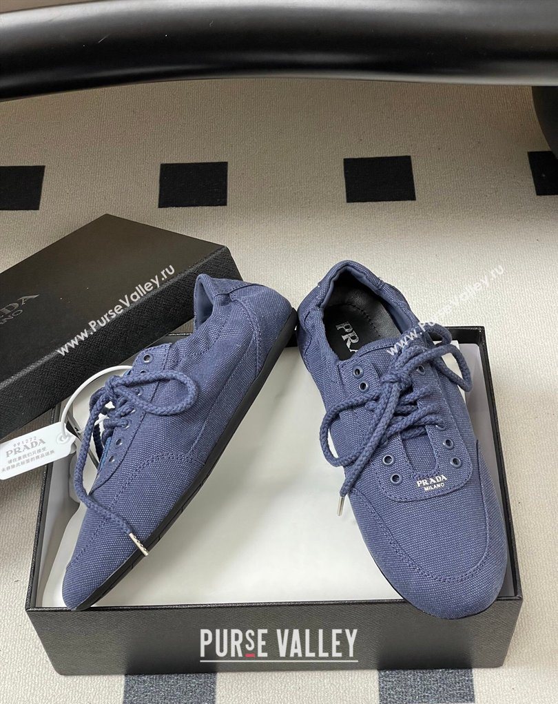 Prada Collapse Canvas Sneakers Blue 2026 1E989N (MD-260228079)