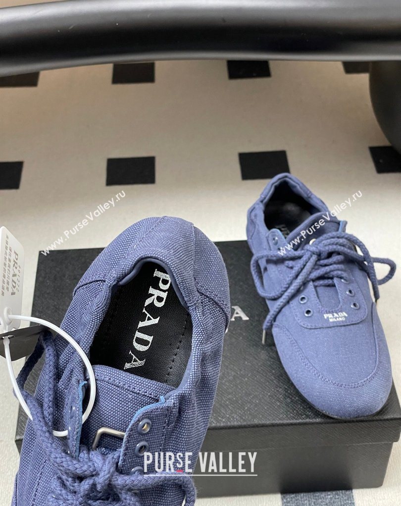 Prada Collapse Canvas Sneakers Blue 2026 1E989N (MD-260228079)
