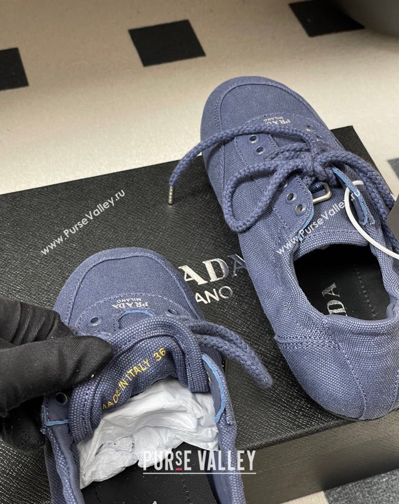 Prada Collapse Canvas Sneakers Blue 2026 1E989N (MD-260228079)