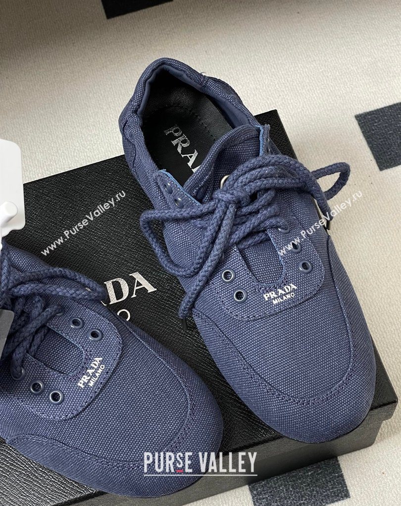 Prada Collapse Canvas Sneakers Blue 2026 1E989N (MD-260228079)