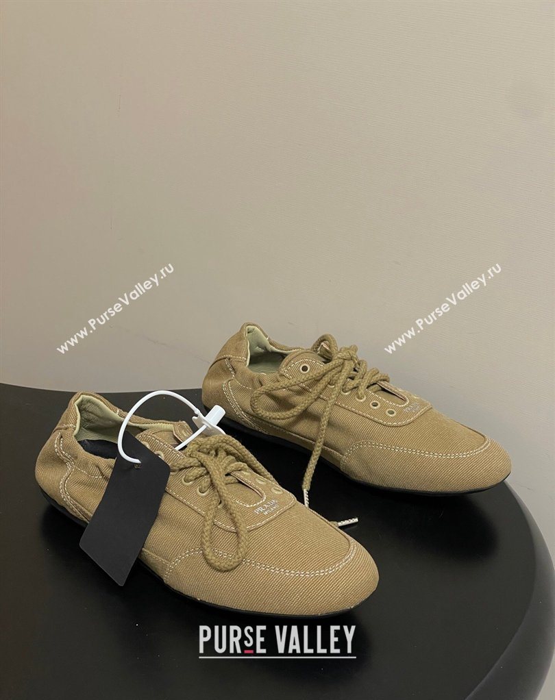 Prada Collapse Canvas Sneakers Khaki 2026 1E989N (MD-260228080)