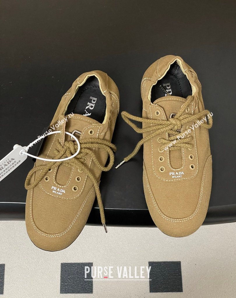 Prada Collapse Canvas Sneakers Khaki 2026 1E989N (MD-260228080)