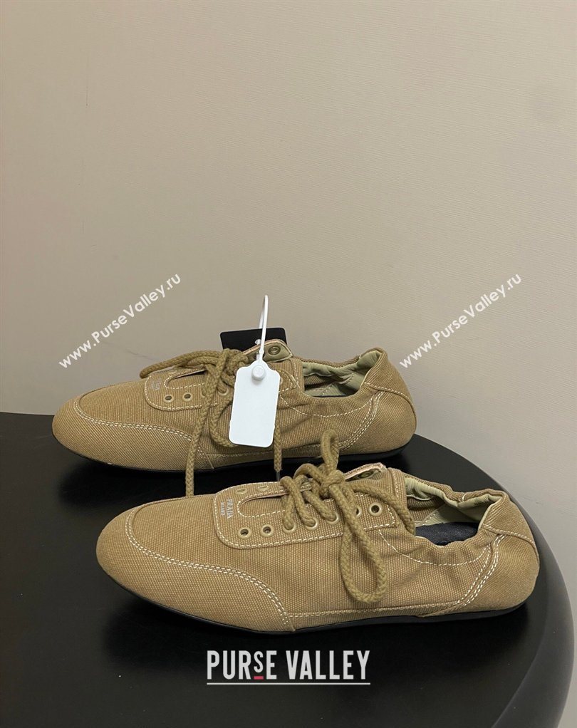 Prada Collapse Canvas Sneakers Khaki 2026 1E989N (MD-260228080)