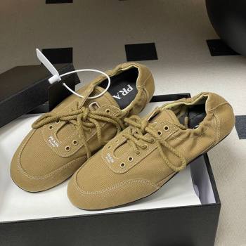 Prada Collapse Canvas Sneakers Khaki 2026 1E989N (MD-260228080)