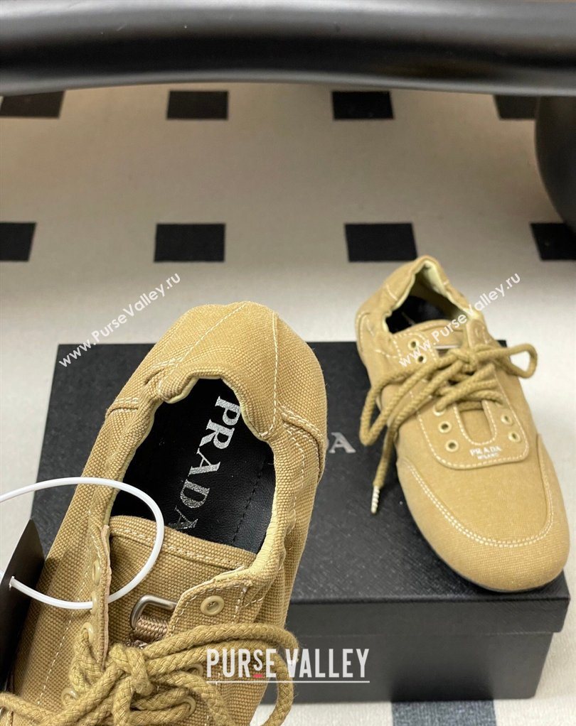 Prada Collapse Canvas Sneakers Khaki 2026 1E989N (MD-260228080)