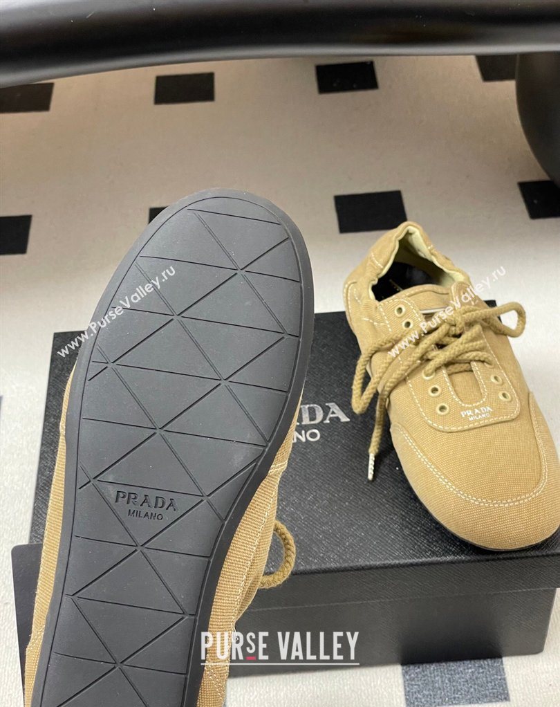 Prada Collapse Canvas Sneakers Khaki 2026 1E989N (MD-260228080)