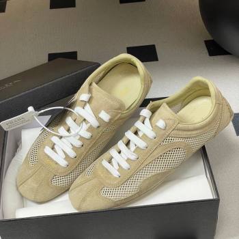 Prada Montecarlo Re-Edition 2005 suede and mesh sneakers Beige 2026 1E247O (MD-260228059)