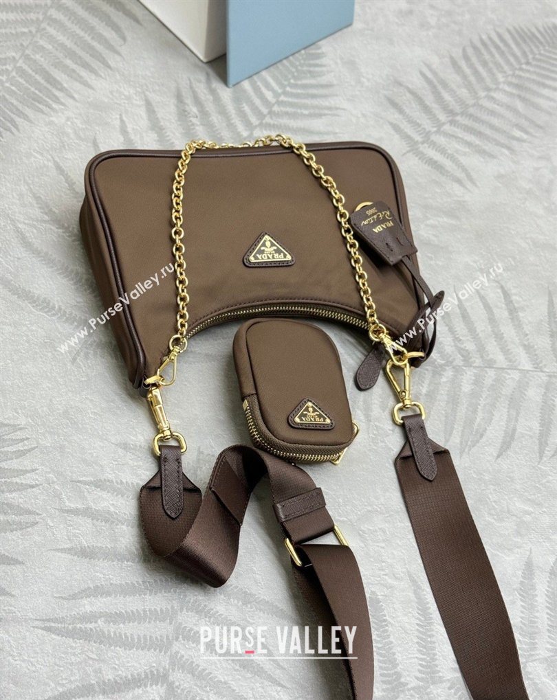 Prada Re-Edition 2005 Re-Nylon Bag 1BH204 Burnt Brown 2026 (YZ-260410096)
