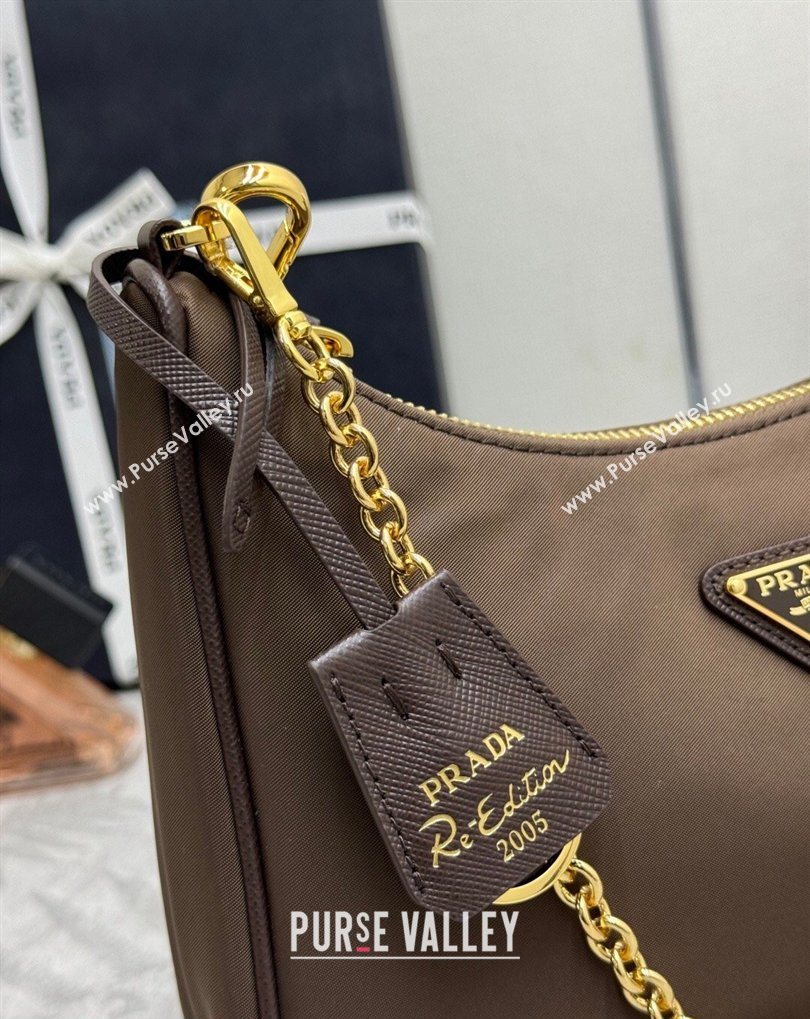 Prada Re-Edition 2005 Re-Nylon Bag 1BH204 Burnt Brown 2026 (YZ-260410096)