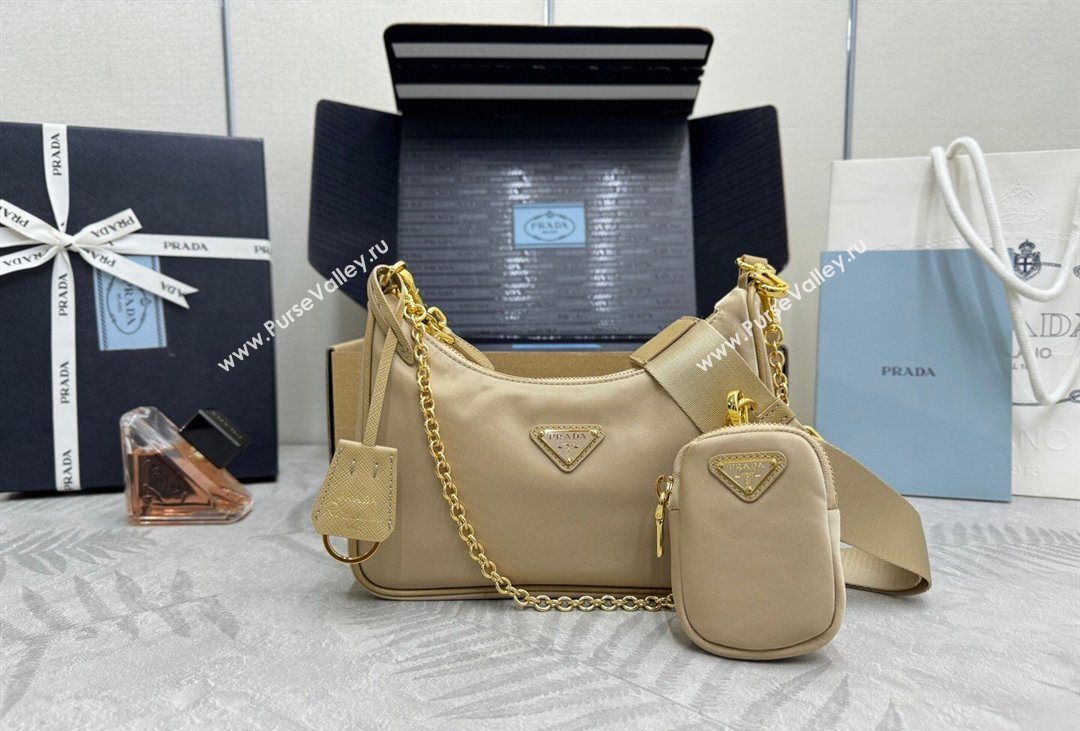 Prada Re-Edition 2005 Re-Nylon Bag 1BH204 Apricot 2026 (YZ-260410097)