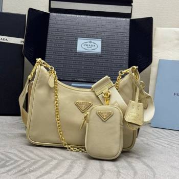 Prada Re-Edition 2005 Re-Nylon Bag 1BH204 Sand/Gold 2026 (YZ-260410099)