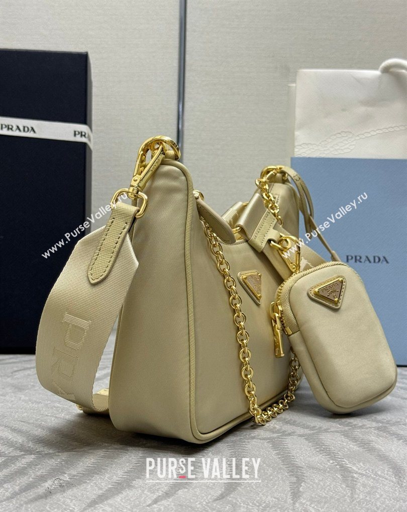 Prada Re-Edition 2005 Re-Nylon Bag 1BH204 Sand/Gold 2026 (YZ-260410099)