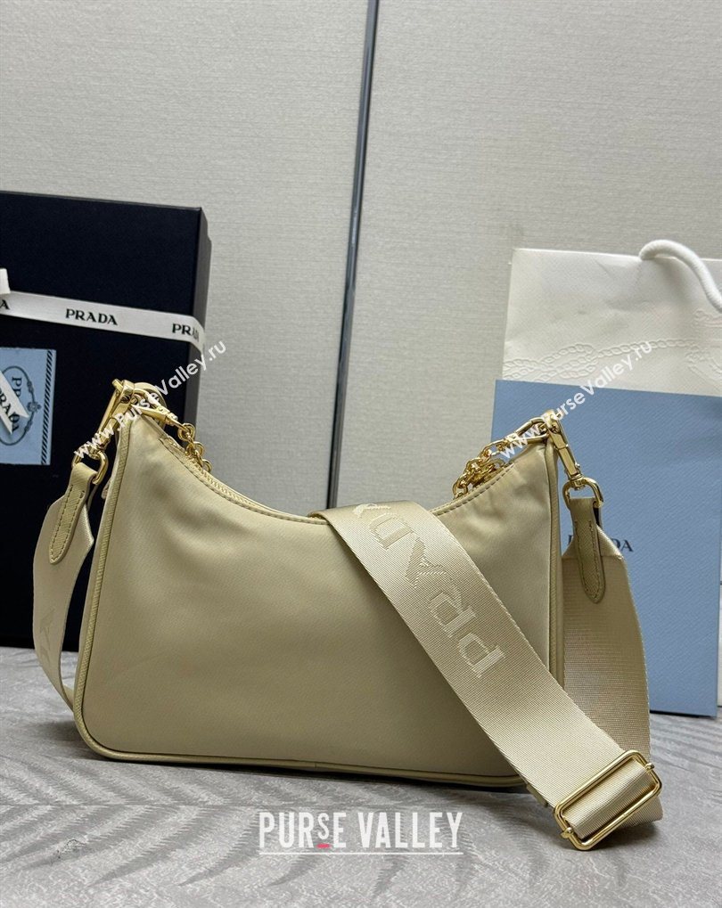 Prada Re-Edition 2005 Re-Nylon Bag 1BH204 Sand/Gold 2026 (YZ-260410099)