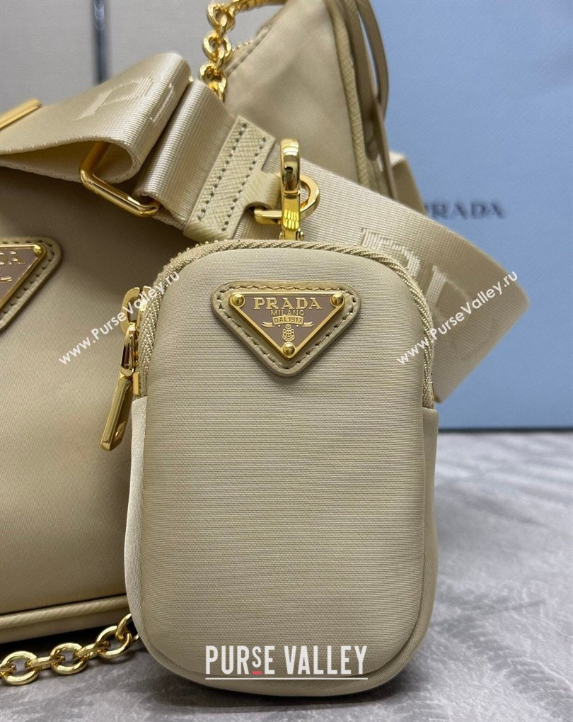 Prada Re-Edition 2005 Re-Nylon Bag 1BH204 Sand/Gold 2026 (YZ-260410099)