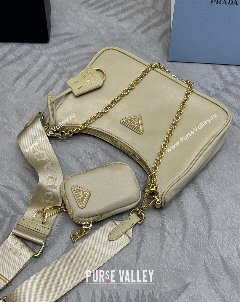 Prada Re-Edition 2005 Re-Nylon Bag 1BH204 Sand/Gold 2026 (YZ-260410099)