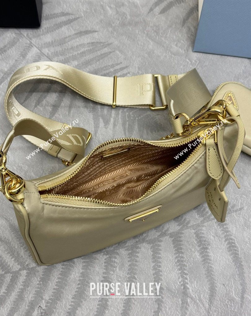 Prada Re-Edition 2005 Re-Nylon Bag 1BH204 Sand/Gold 2026 (YZ-260410099)