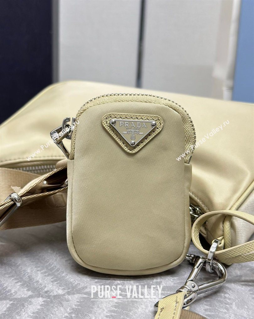 Prada Re-Edition 2005 Re-Nylon Bag 1BH204 Sand/Silver 2026 (YZ-260410100)