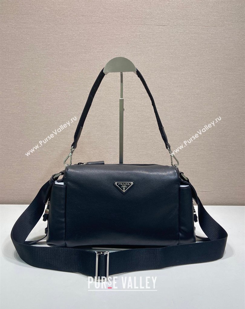 Prada Explore Leather Shoulder bag Black 2026 2VH206 (YZ-260410077)