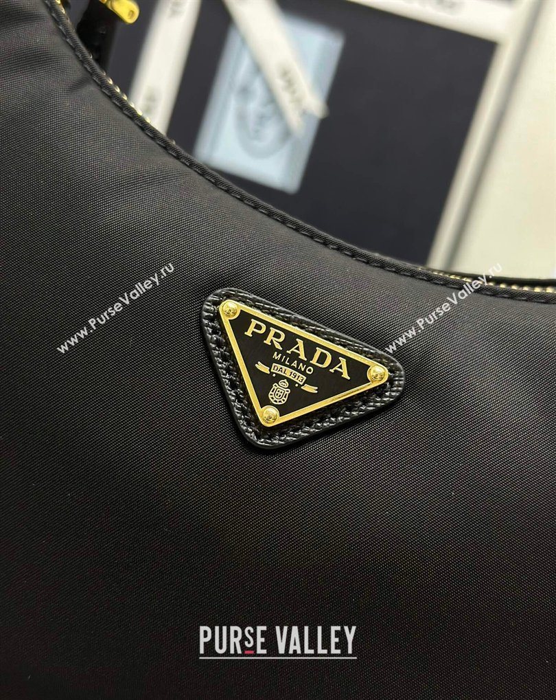 Prada Re-Edition 2005 Re-Nylon Bag 1BH204 Black/Gold 2026 (YZ-260410102)