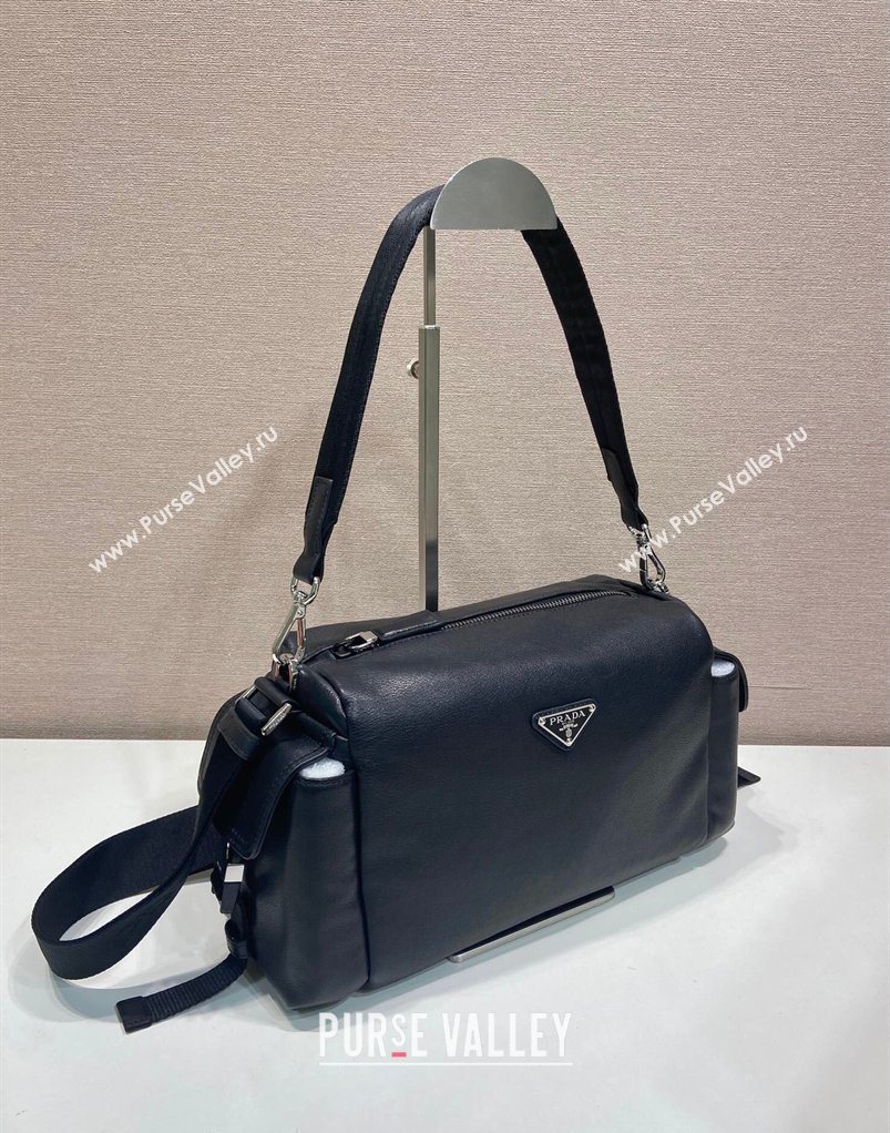 Prada Explore Leather Shoulder bag Black 2026 2VH206 (YZ-260410077)