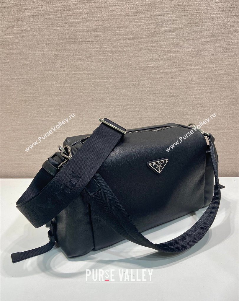 Prada Explore Leather Shoulder bag Black 2026 2VH206 (YZ-260410077)