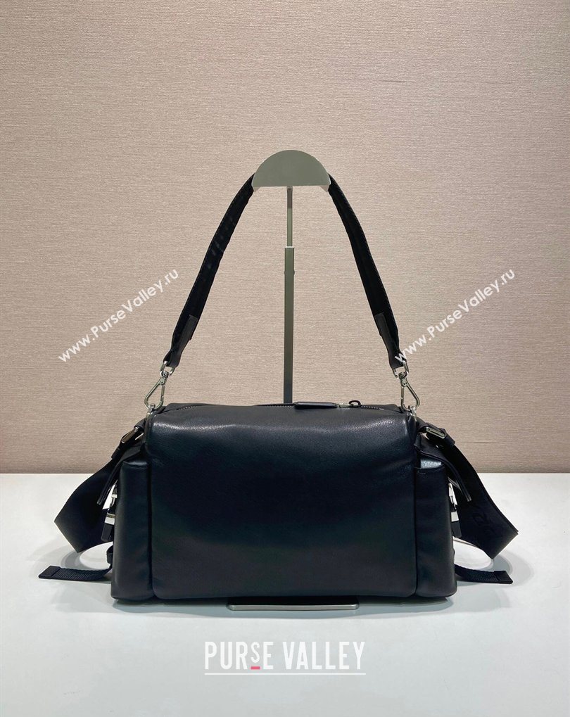 Prada Explore Leather Shoulder bag Black 2026 2VH206 (YZ-260410077)