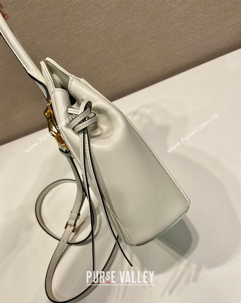 Prada Carry mini leather handbag White 2026 1BA496 (YZ-260410107)