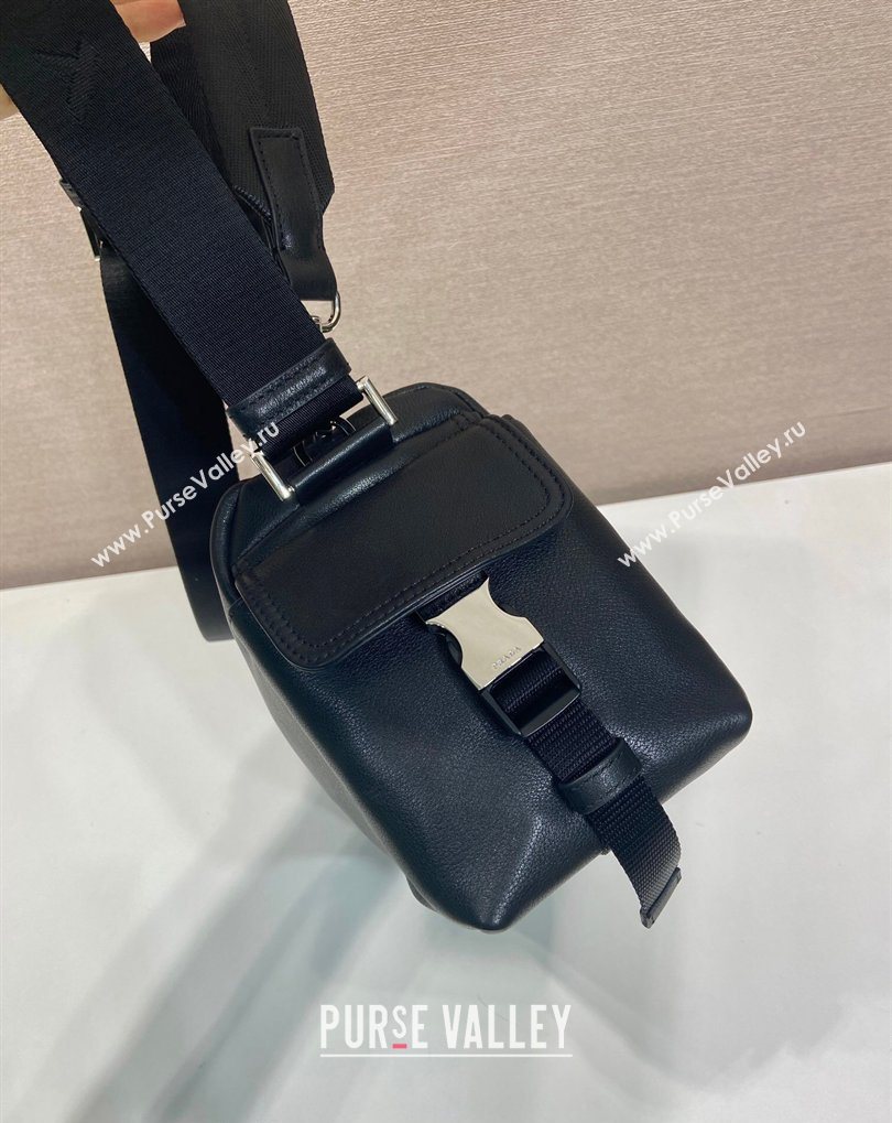 Prada Explore Leather Shoulder bag Black 2026 2VH206 (YZ-260410077)