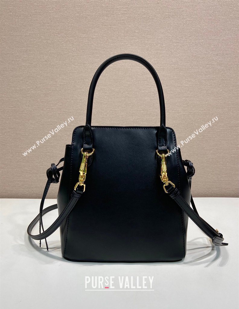 Prada Carry mini leather handbag Black 2026 1BA496 (YZ-260410108)